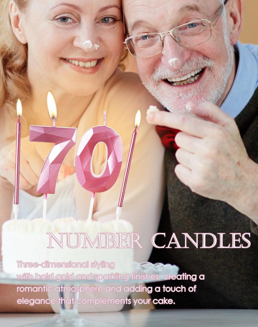 Girls Pink 18th Birthday Candles Set, Number 18 Candle with Girls Pink Long Candles, Birthday Candles for Cake, Birthday Candle, Cake Candles Cake Topper Decorations for Women Birthday Party Wedding - Image 2