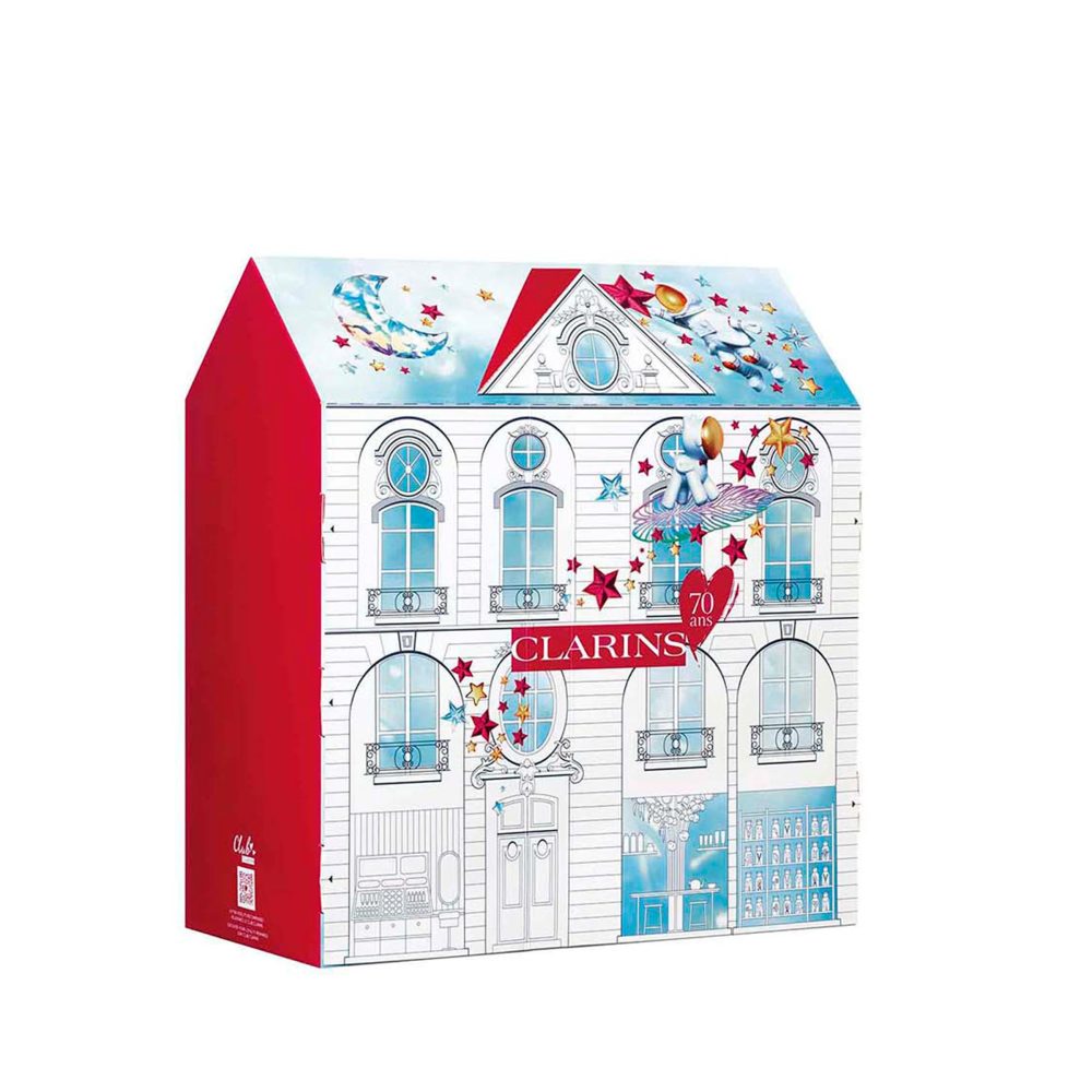 Clarins Christmas Gift Set | 12 Day Advent Calendar For Women | Worth £162 | Includes Full Size Beauty Flash Balm and Lip Comfort Oil 01 Honey - Image 2