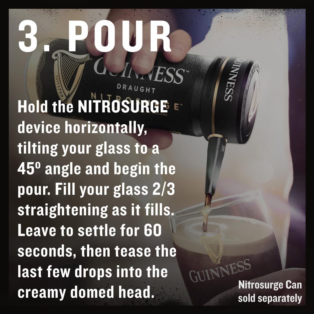 Guinness Draught Nitrosurge Device, Stout Beer, Perfect Pub Pour at Home, Rich Smooth Head & Sweetness of Malt Balanced with Hops, Cans Sold Separately, Device Only - Image 2
