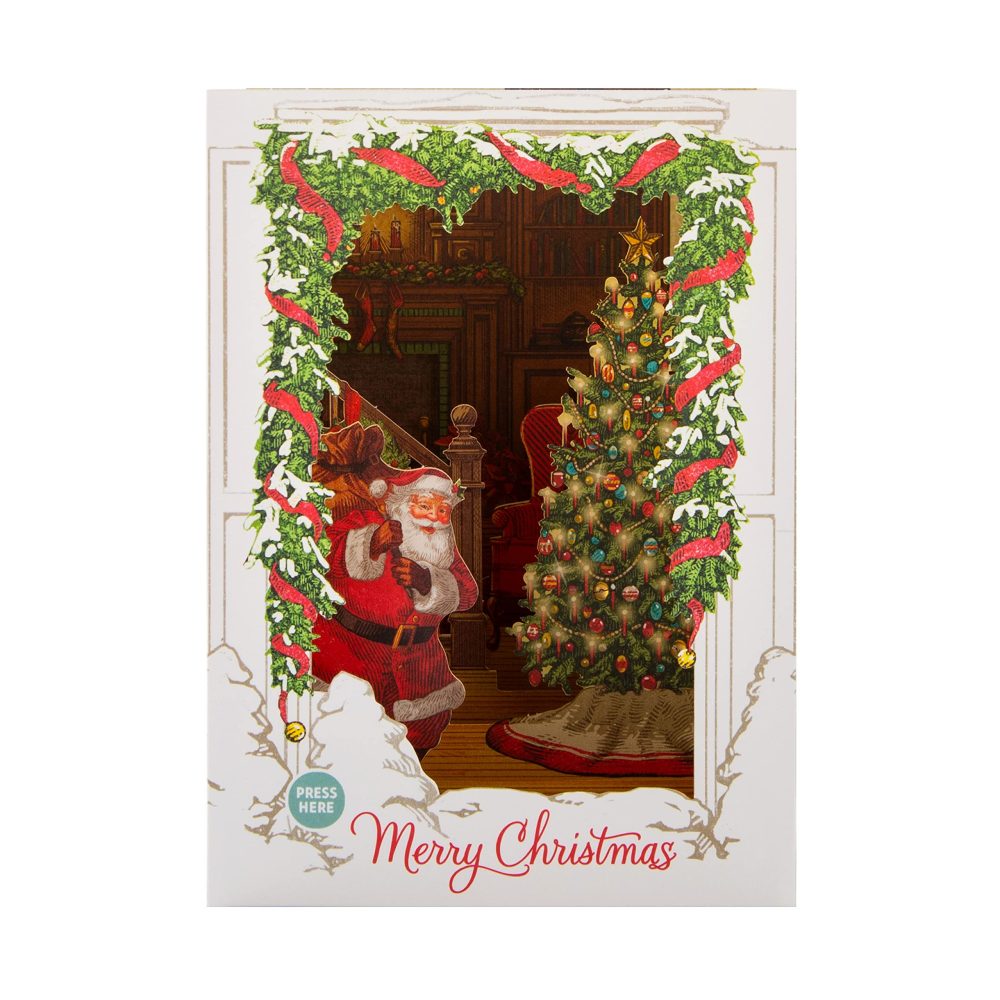 Hallmark Paper Wonder Christmas Card, 3D and Pop-Up, Musical, Spirit of Christmas Light Up & Music Design - Image 8