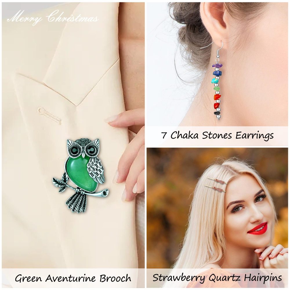 Crystal Jewellery Advent Calendar 2024 For Women Teen Girls, 24 Surprises With Necklace Bracelets Earrings Ring, Natural Crystal Advent Calendar 2024 For Wife Mother Girlfriend Daughter Granddaughter - Image 4