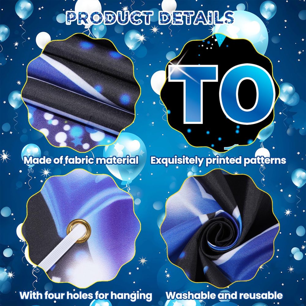18th Birthday Party Decorations for Boys Girls Blue Black Time To Adult Happy 18th Birthday Banner and 20pcs Happy 18th Birthday Balloons Blue Black 18th Birthday Yard Sign Party Supplies - Image 2