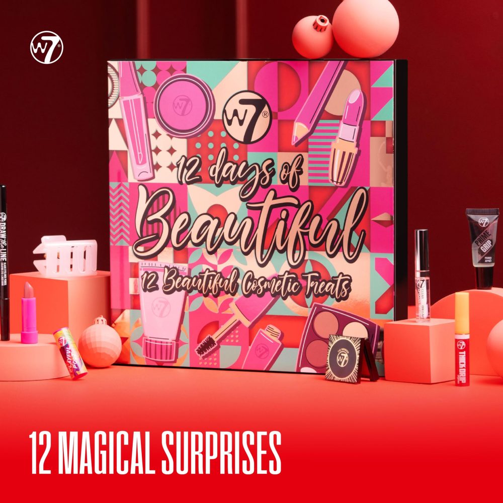 W7 12 Days of Beautiful Advent Calendar 2024-12 Individually Boxed Makeup & Cosmetic Surprises - Cruelty Free, Perfect Christmas Stocking Filler - Image 6