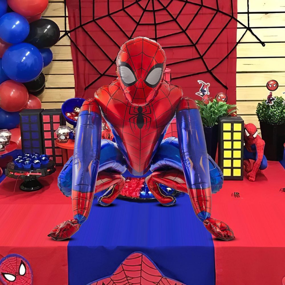 Chapzanink Spiderms Birthday Decorations,Birthday Balloons for Boys Girls,Spiderms balloons Set with Cake Topper,Latex Aluminum Foil Balloon,Birthday Banner,Party Decor for Boy Girl - Image 3