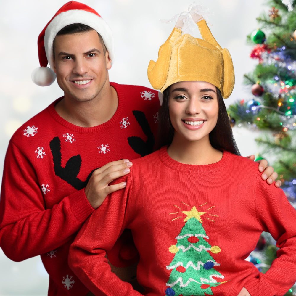 Christmas Turkey Hat Novelty Christmas Hat - Turkey Christmas Hat - Secret Santa Hat Novelty Christmas Gifts Chicken Hat Adult - Turkey Hats for Turkey Costume Funny Christmas Party Hats for Adults - Image 5