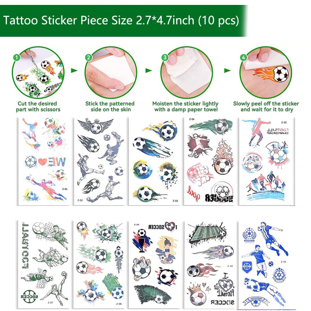 CYCFMYYLY 50 Pcs Football Party Bags, Football Party Bags Fillers, have Football Key Chains, Wristbands, Whistles, Stickers, Football Party Favors Supplies for Kids Gifts and Football Party - Image 7