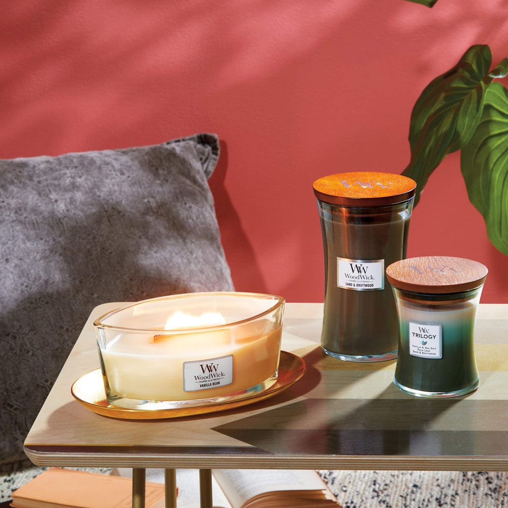 WoodWick Scented Candle with Crackling Wick | Vanilla Bean Ellipse Candle | Long Burning Candles: Up to 50 Hours Burn Time | Perfect Gifts for Women - Image 2