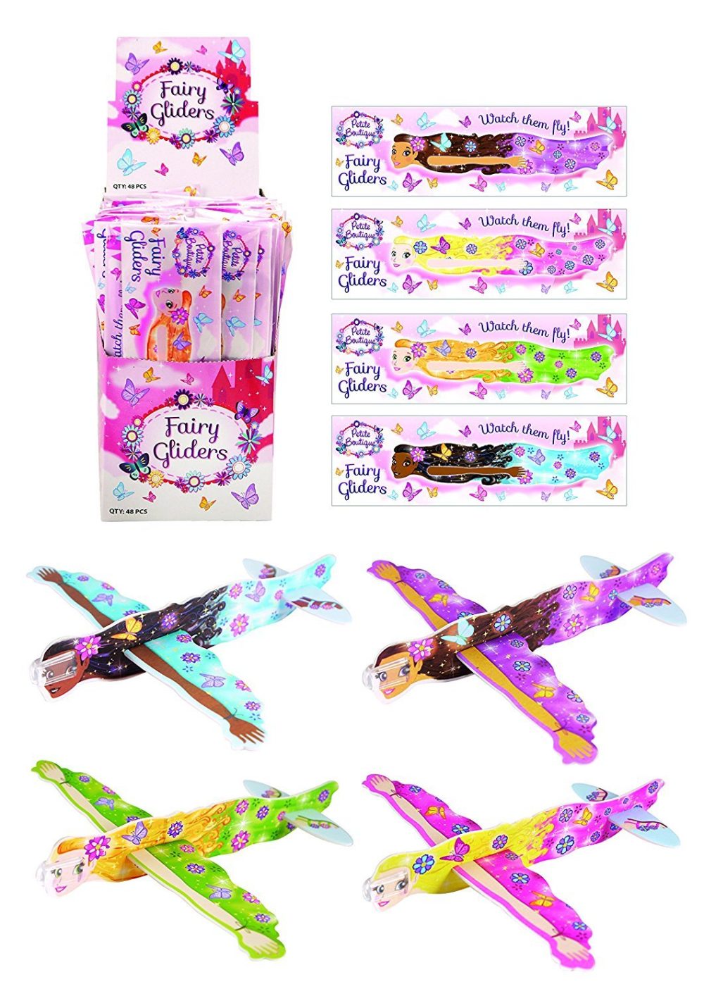 Henbrandt 36 Fairy Poly Gliders (4 ASSTD DESIGNS)