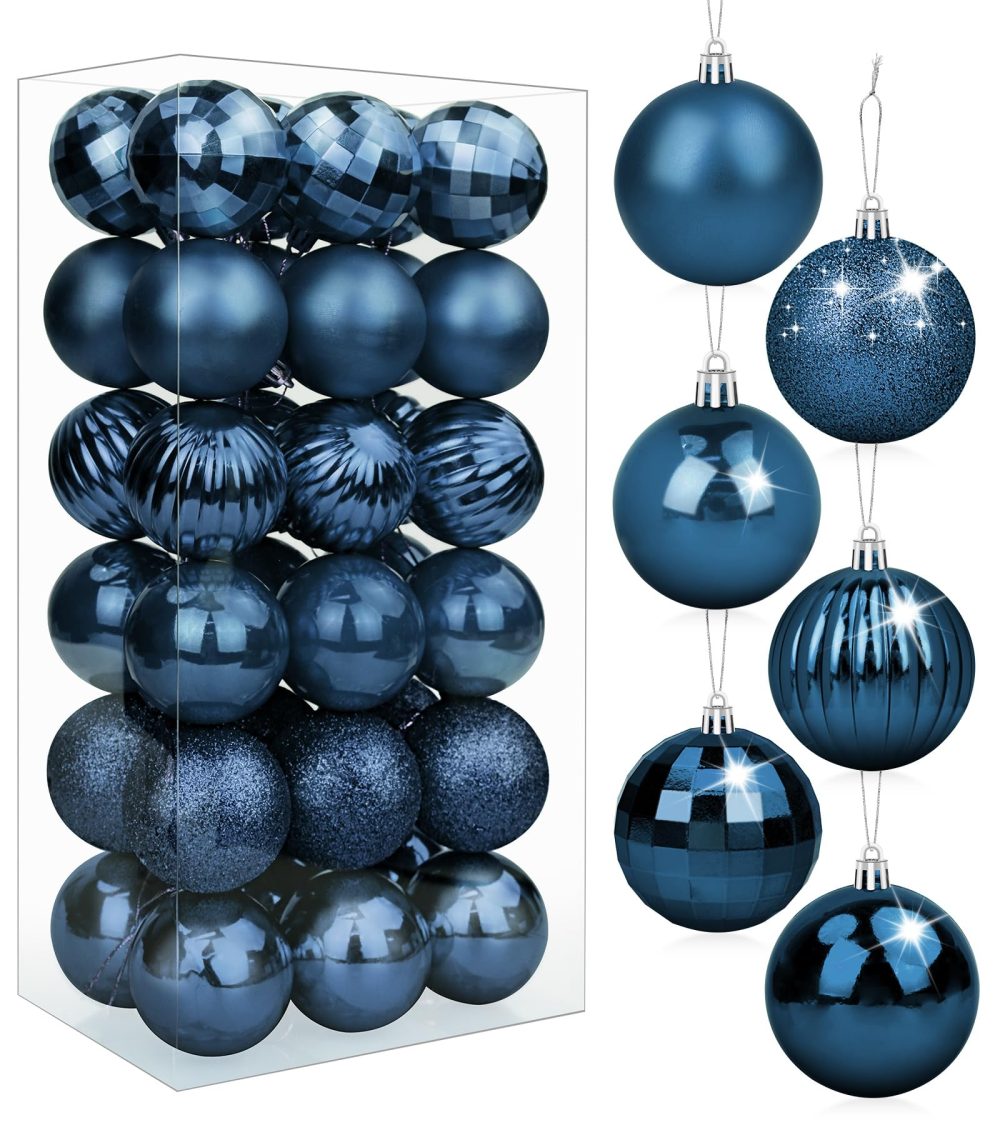 BLAZOR 36Pcs Christmas Balls Ornaments for Xmas Christmas Tree - Shatterproof Christmas Tree Decorations Large Hanging Ball for Holiday Wedding Party Decoration