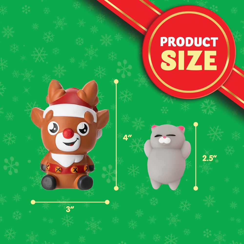 JOYIN 2024 Mochi Squishy Toys Advent Calendar Christmas 24 Days Countdown Advent Calendar Including 21 Cute Mochi Animal squishy toys and 3 Big Slow-Rising Squishy Toys - Image 2