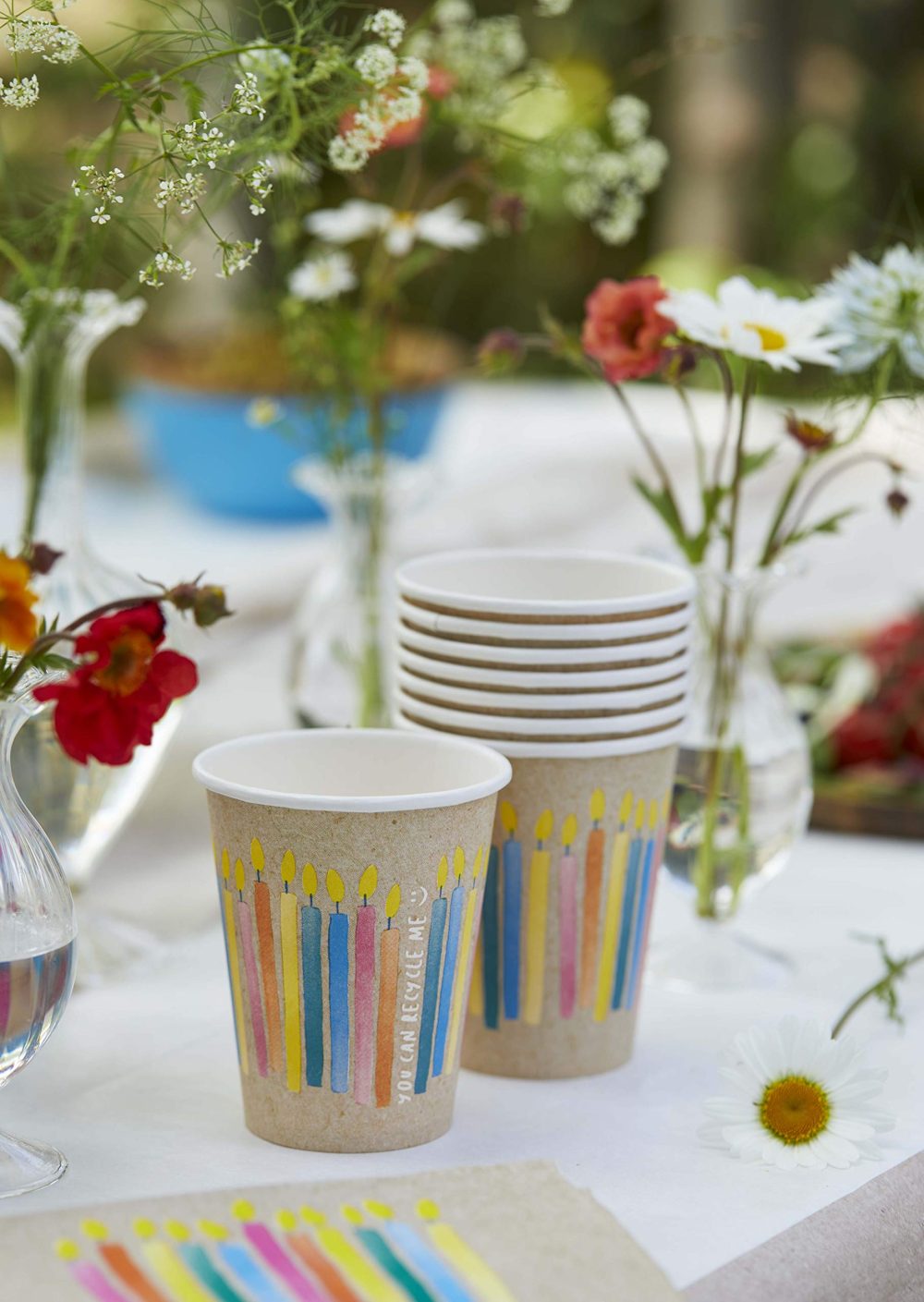 Talking Tables Pack of 20 - Size 33cm ECO Party Paper Zero Plastic on Product or Packaging Perfect Disposable Biodegradable Partyware for All Ages and Unisex, Kraft Recyclable Birthday Napkins - Image 3