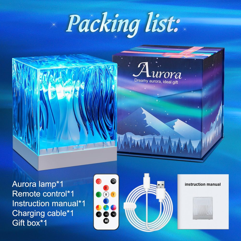 One Fire Northern Lights Projector, 18 Colors RGB Lights, 15 White Noise Kids Night Light, Bluetooth Galaxy Projector, 10 Brightness Led Lights+Timer,Party Lights, Gifts for Girls, Teen Girl Gifts - Image 2