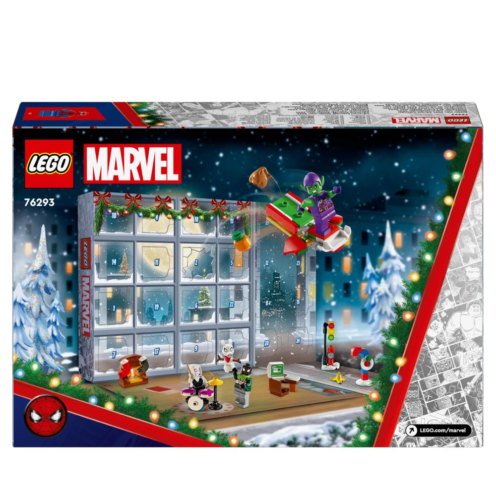 LEGO Marvel Spider-Man Advent Calendar 2024, Buildable Christmas Countdown Toy for Kids, with 24 Super Hero Surprises Including 5 Minifigures, Festive Gift for 7 Plus Year Old Boys and Girls 76293 - Image 2