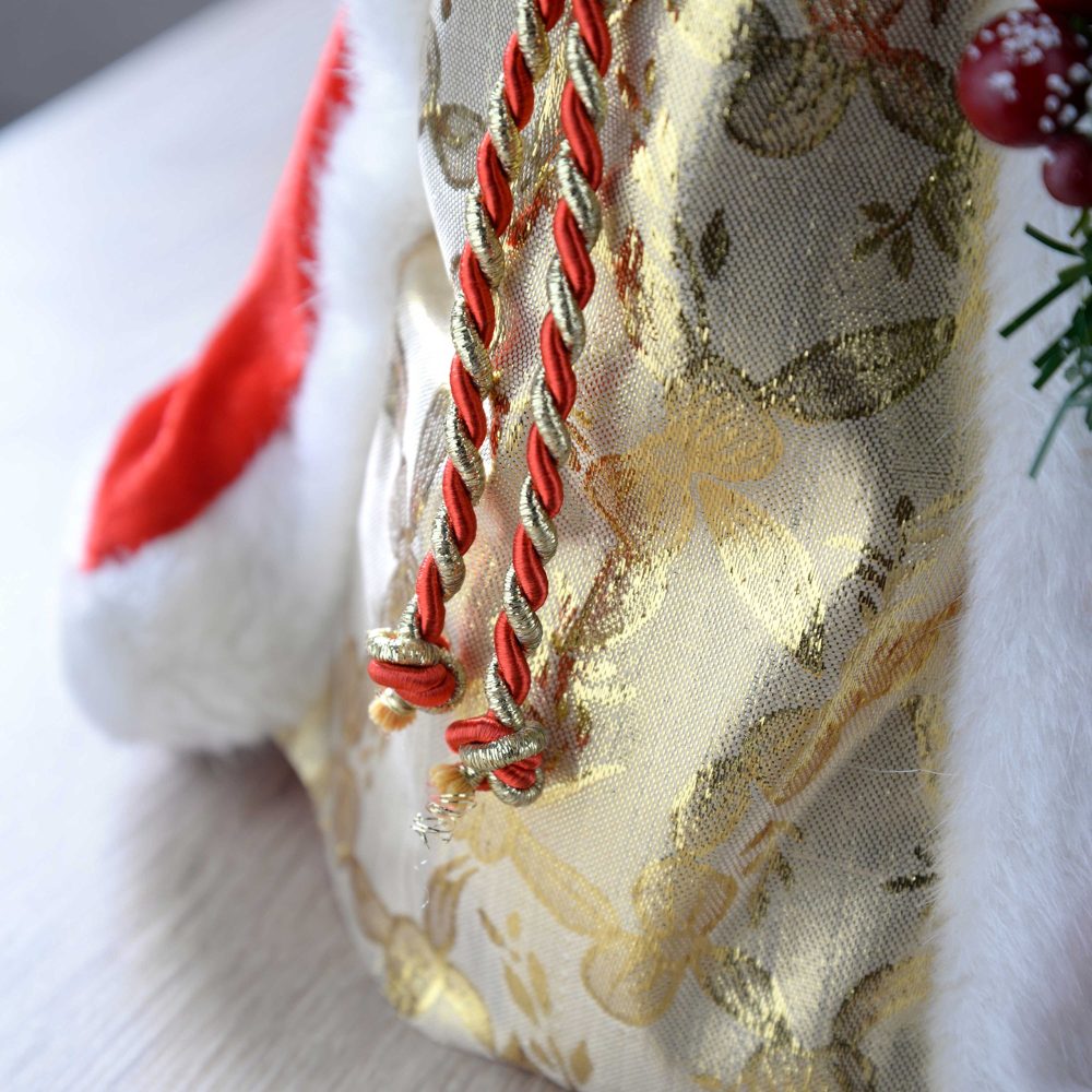 WeRChristmas Santa Decoration Christmas Tree Top Topper, 40 cm - Red/Gold - Image 7