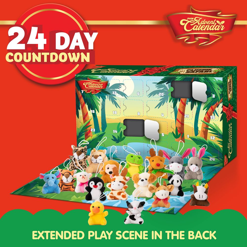 JOYIN 2024 Mini Animal Plush Advent Calendar Christmas 24 Days Countdown Advent Calendar with 24 Animal Plush Toys - Image 6