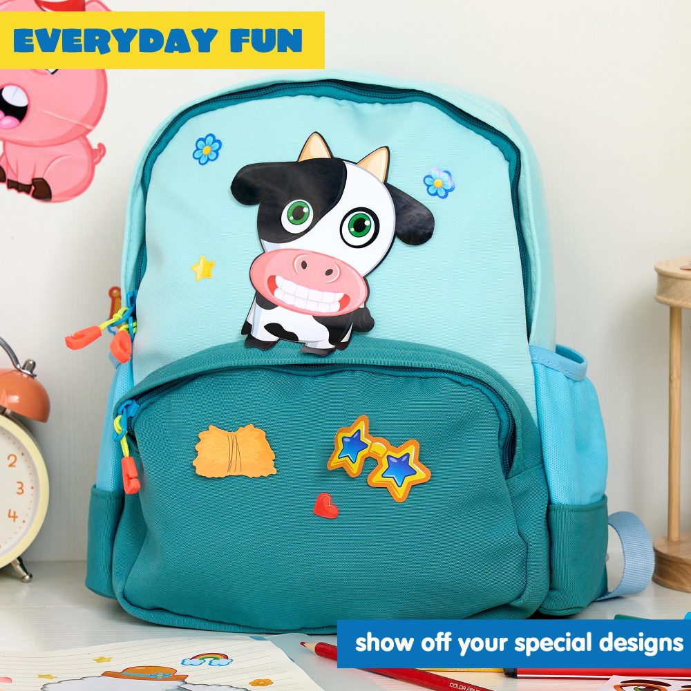 JOYIN 24 PCS 6"x 9"/15.2 * 22.8cm Make-a-face Sticker Sheets for Kids, Make Your Own Animal Farm and Match Sticker Sheets with Farm and Fantasy Animals Kids Party Favor Supplies Craft - Image 3