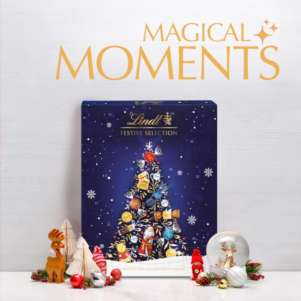 Lindt Festive Selection Advent Calendar 2024 | Large 289 g | A Selection of 24 Lindt Chocolate festive favourites for Him and Her | For Adults and Kids - Image 7