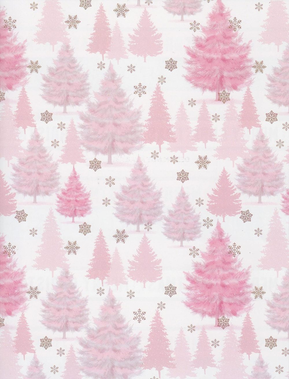 Set of 4 8M Rolls Blush Pink Gift Wrapping Paper Rolls 8M x 70CM With 20 Matching Festive Tags Ideal For The festive Season - Image 8