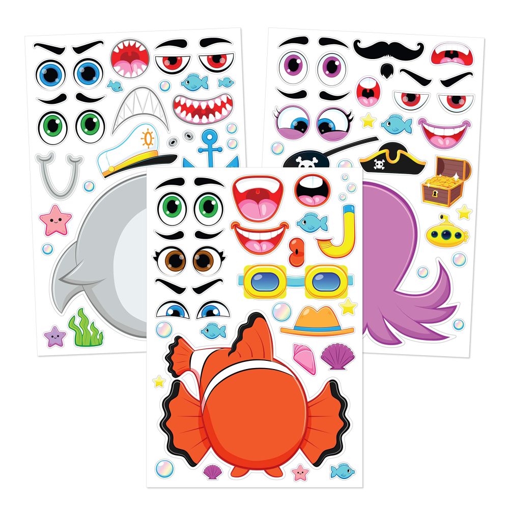 JOYIN 36 PCS Make-a-face Sticker Sheets, Make Your Own Animal Mix and Match Animals Sticker Sheets for Children, Sticker Faces for Kids, Stickers for Party Bags, Kids Party Favor Supplies - Image 7