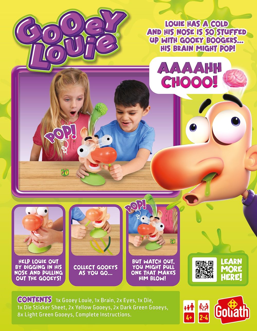 Goliath Games Gooey Louie: Pick a Winner! | New & Improved Bogey Picking Fun! | Kids Action Games | For 2+ Players | Ages 4+ - Image 3