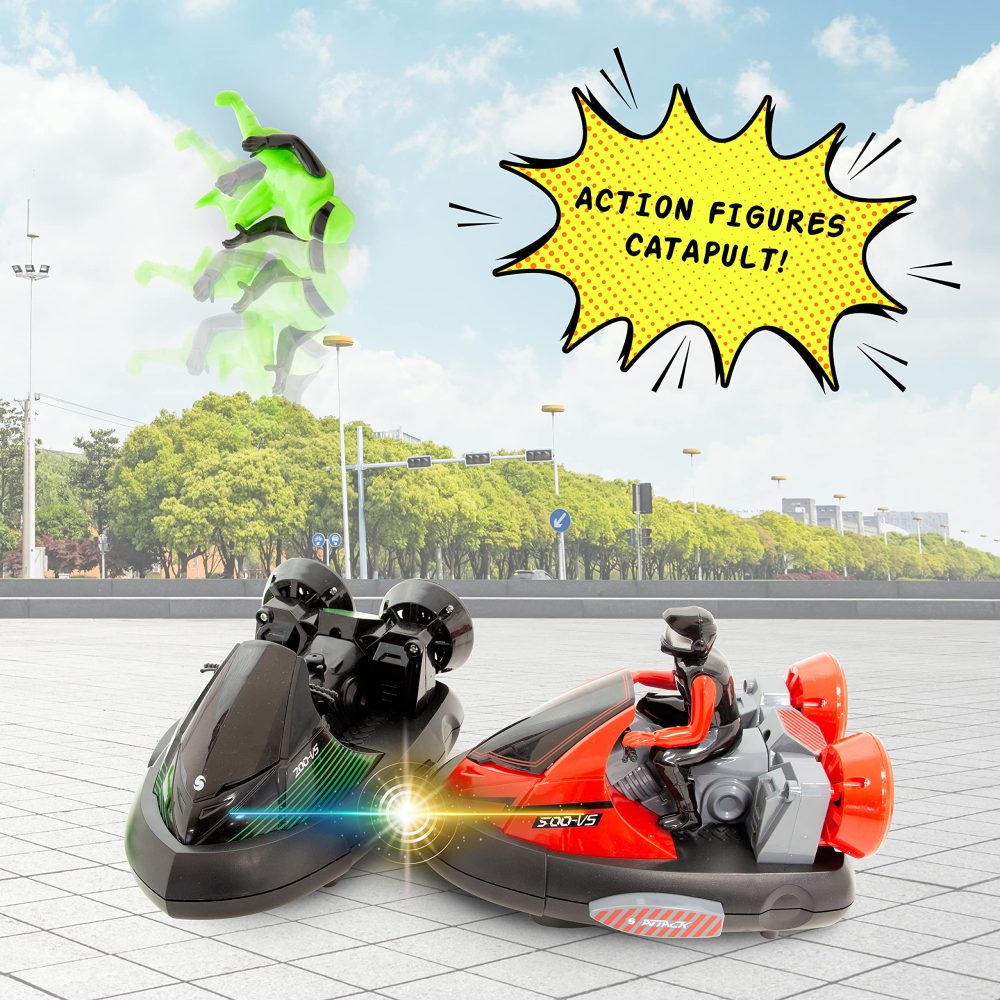 Global Gizmos 55829 RC Bump 'n Eject Bumper Car / 2 Players/USB Charging / 2.4GHZ Control - Image 8