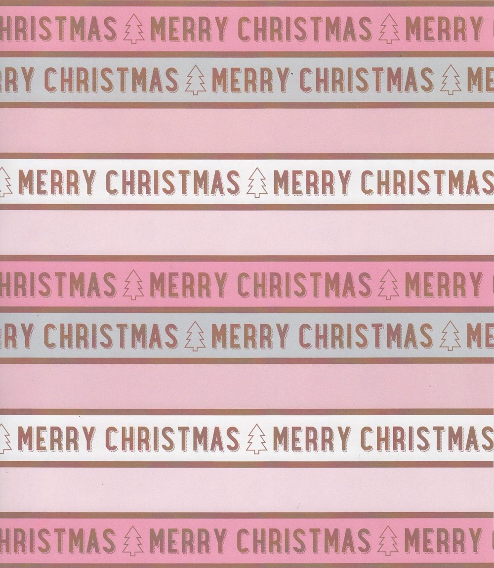 Set of 4 8M Rolls Blush Pink Gift Wrapping Paper Rolls 8M x 70CM With 20 Matching Festive Tags Ideal For The festive Season - Image 9