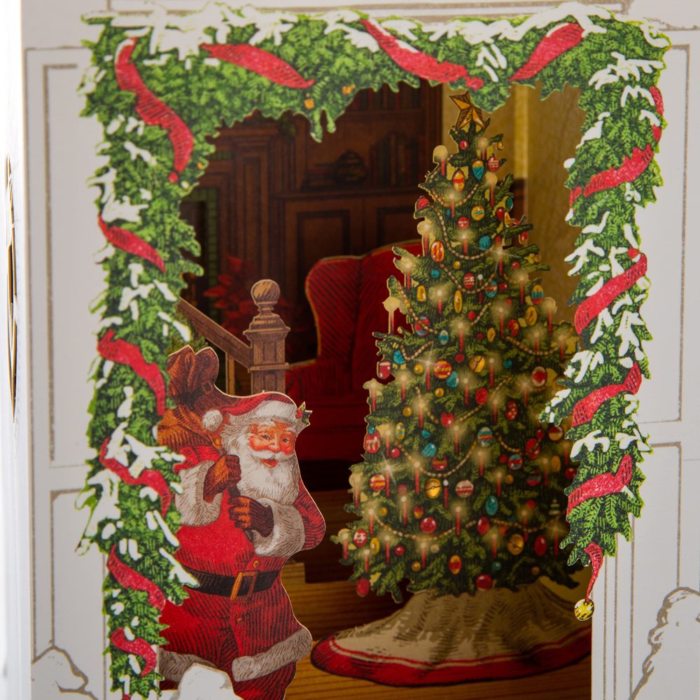 Hallmark Paper Wonder Christmas Card, 3D and Pop-Up, Musical, Spirit of Christmas Light Up & Music Design - Image 7