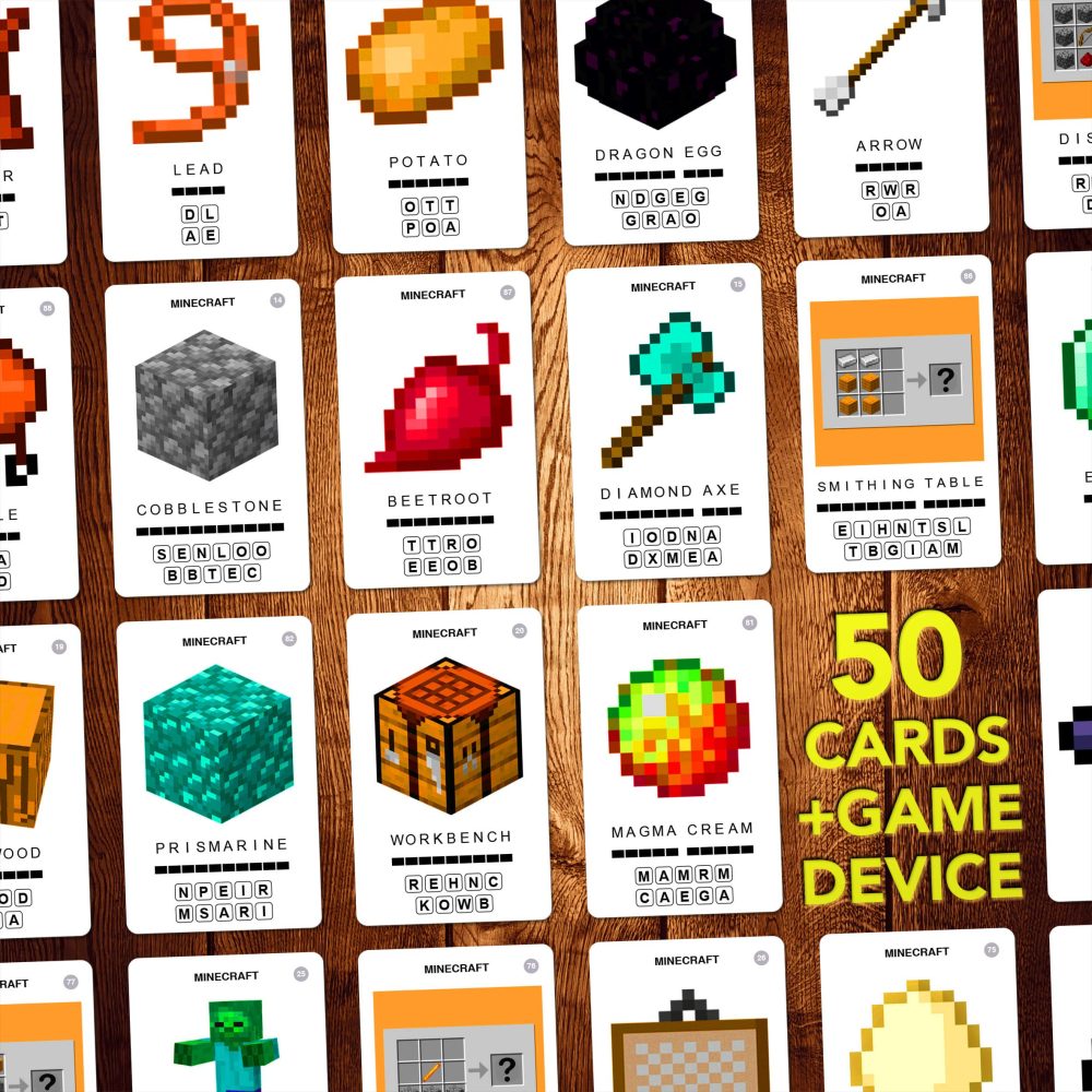 100 PICS Unofficial And Independent Minecraft Guide - Travel Card Game, Pocket Puzzles For Kids And Adults - Image 7