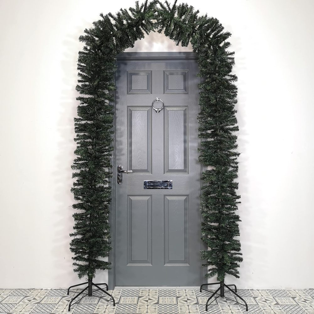 8ft (2.4m) Tall Premier Indoor / Outdoor Christmas Tree Arch in Green - Image 4