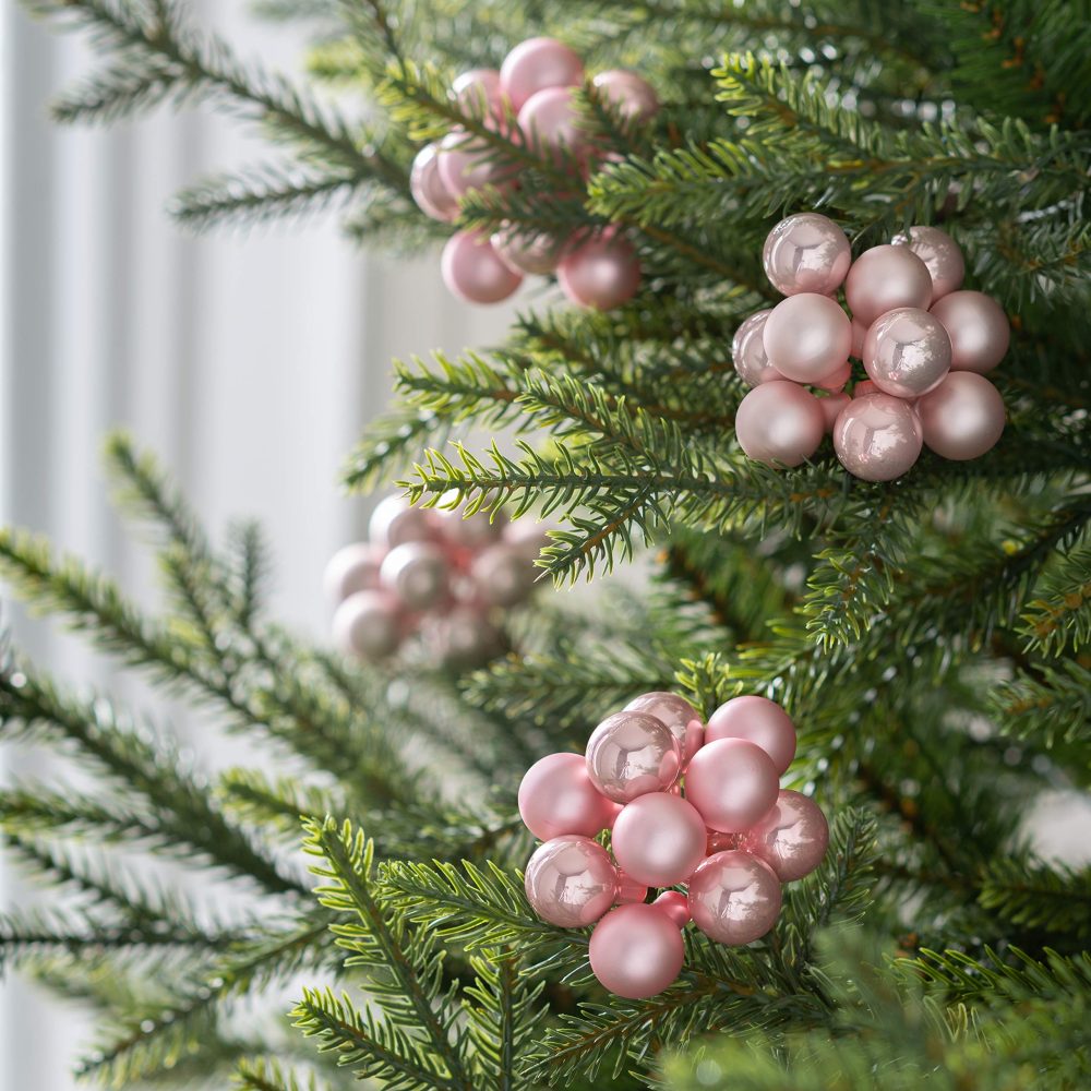 WeRChristmas Bauble, Baby Pink, 2.7 cm - Image 2