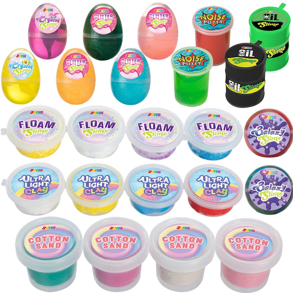 JOYIN 2024 Christmas Advent Calendar with DIY Slime 24 Days Countdown Advent Calendar with Slime Egg, Cotton Sand, Ultra Light Clay and Accessories for Kids Party Favors Gift - Image 6