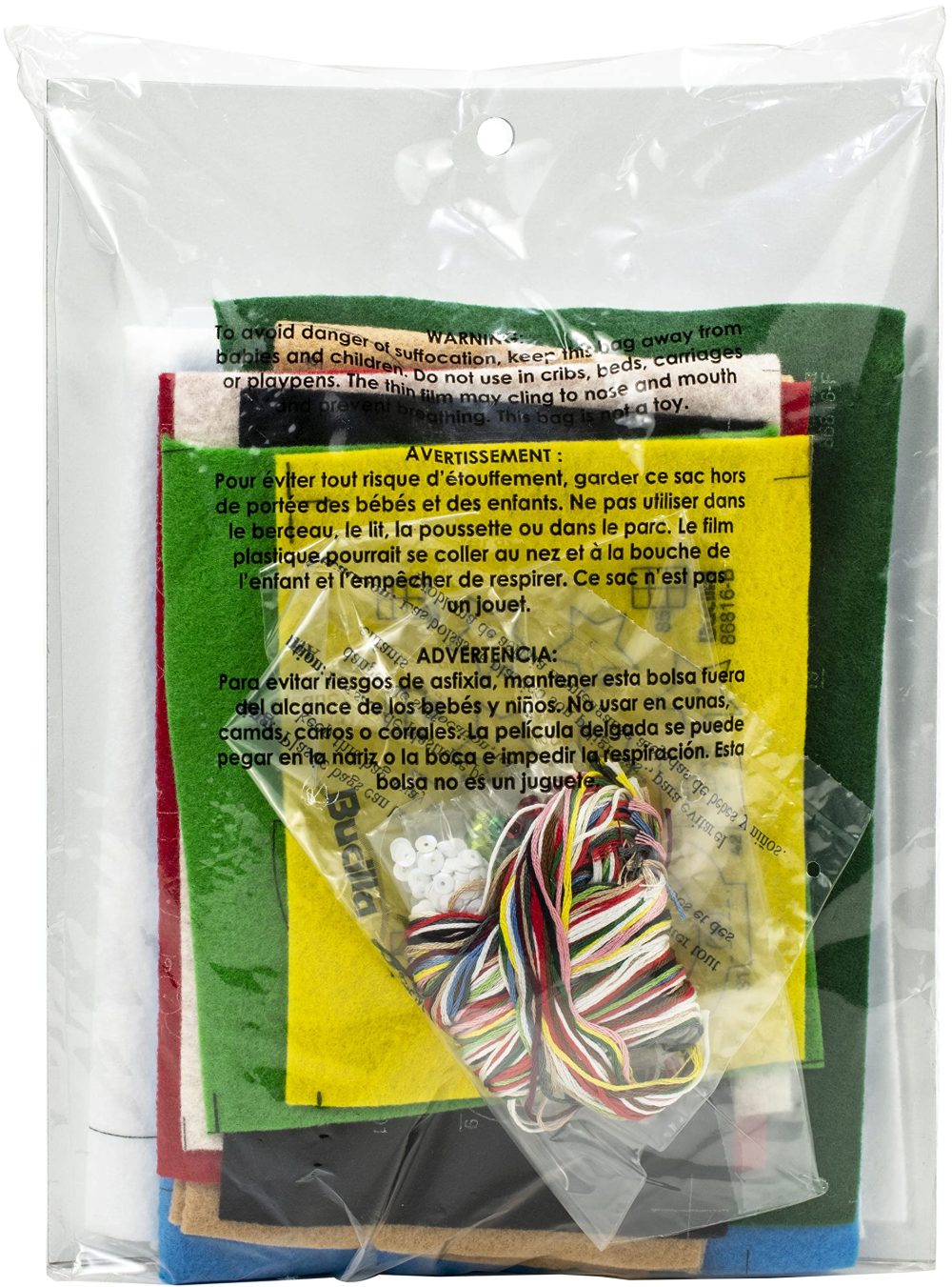 PLAID ENTERPRISES FELT STOCKING KIT REINDEER, multicolour, One Size - Image 8