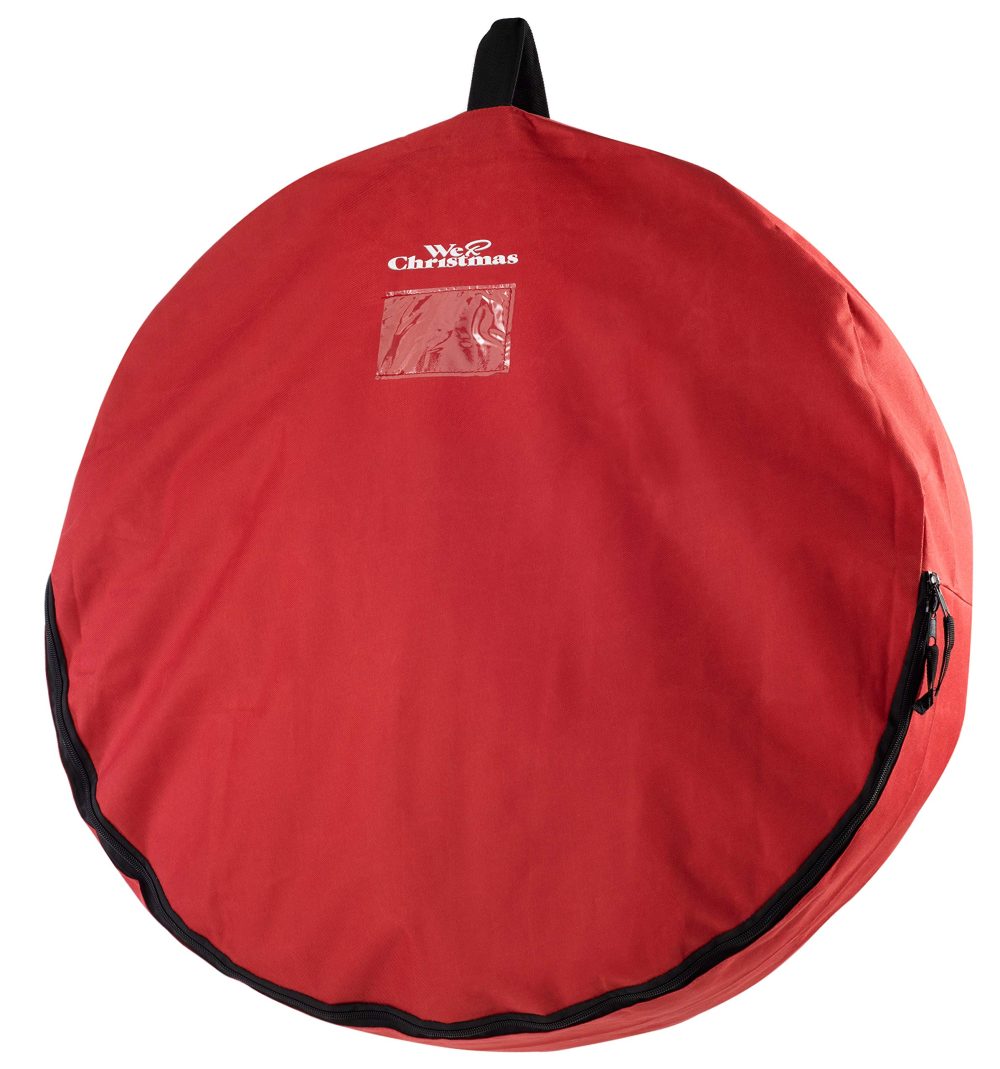 WeRChristmas Garland & Wreath Christmas Decoration Storage Bag, Red, Medium