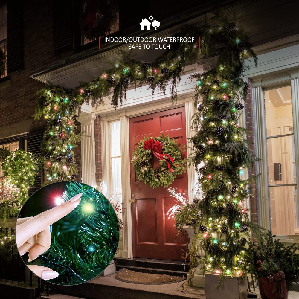 Christmas Tree Lights 1000 LED 25m Multi-Colour - 2.5cm Bulb Distance Fairy String Lights Plug in with Timer and Memory Functions - Suitable for Outdoor/Indoor Use - Image 4