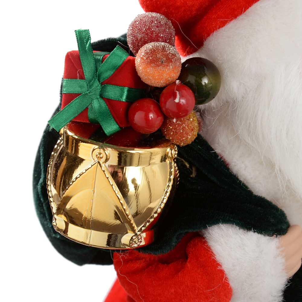 WeRChristmas Santa Decoration Christmas Tree Top Topper, 40 cm - Red/Gold - Image 5