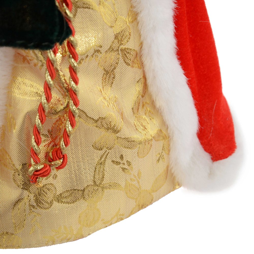 WeRChristmas Santa Decoration Christmas Tree Top Topper, 40 cm - Red/Gold - Image 4