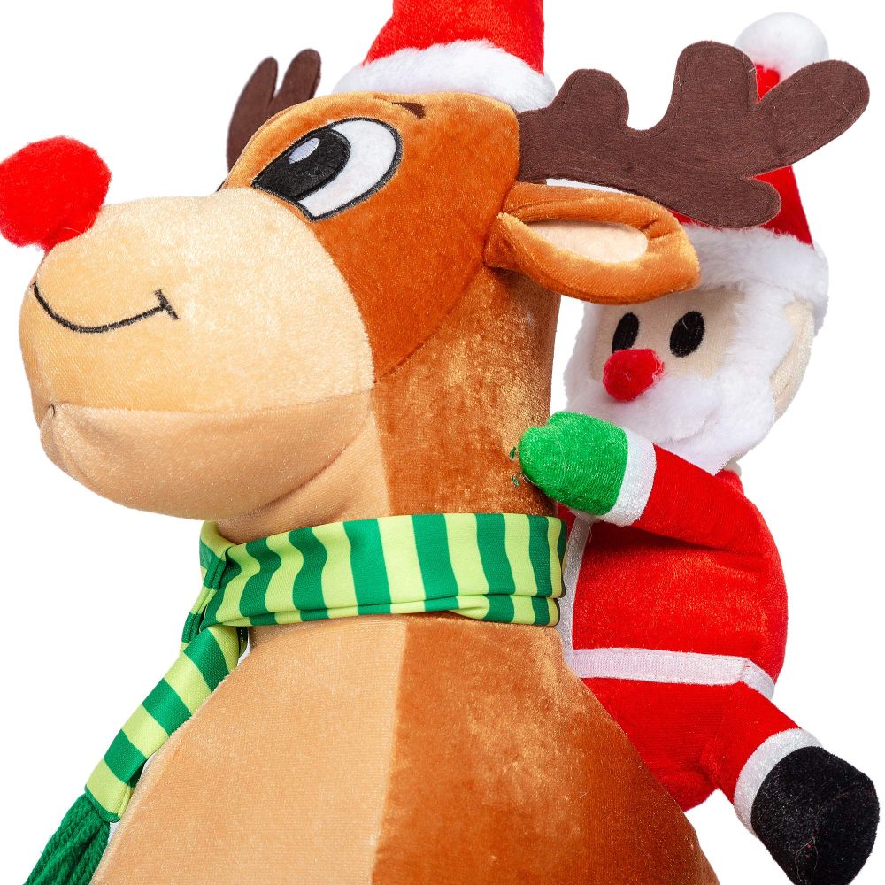 JOYIN Christmas Reindeer Hat Santa Riding a Reindeer for Cute and Festive Christmas Party Dress Up Celebrations, Decorations, Costume Accessories - Image 5
