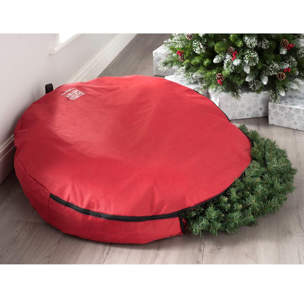 WeRChristmas Garland & Wreath Christmas Decoration Storage Bag, Red, X-Large - Image 5