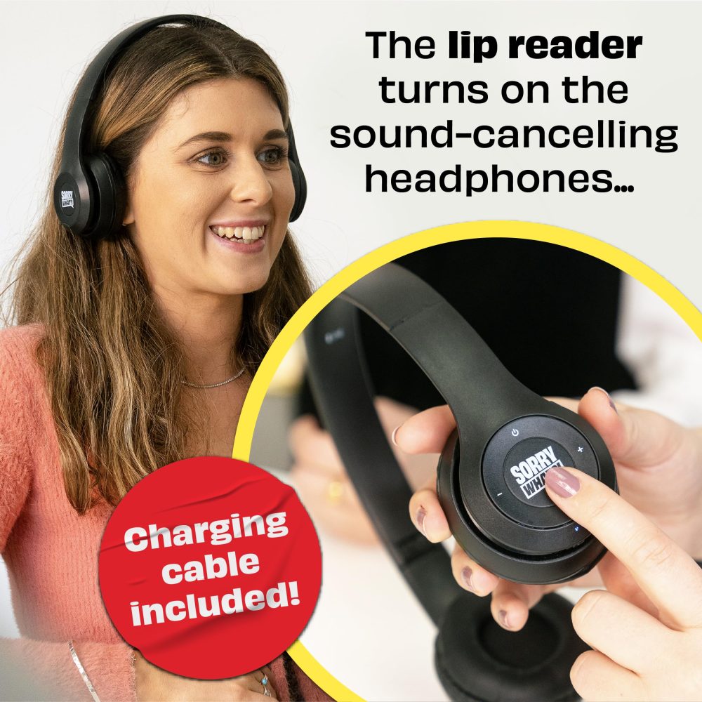 Sorry What - Hilarious Terrible Lip Reading Adult Card Game - Based On The Headphone Challenge TikTok Trend - 2+ Players 40,000 Funny Word Phrase Combinations - Party Game for Adults, Birthday Gifts - Image 4