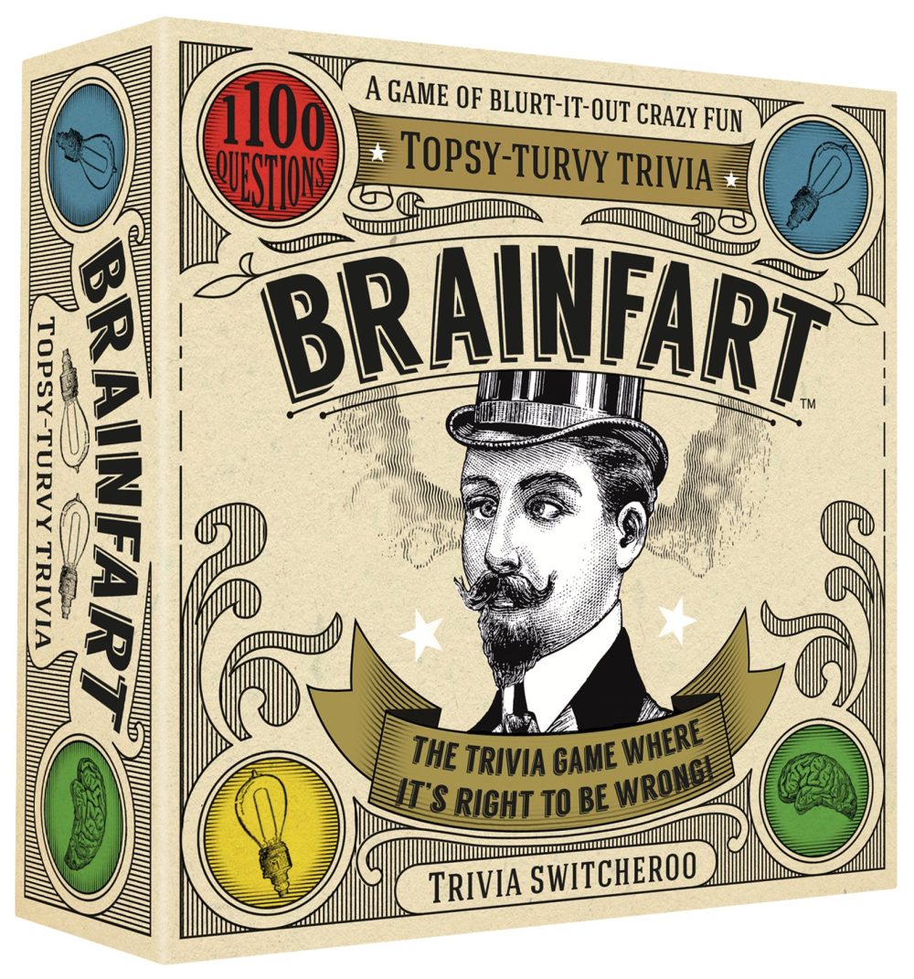 Brainfart 21040" Topsy-Turvy Trivia Card Game for 14+ years to 99 years