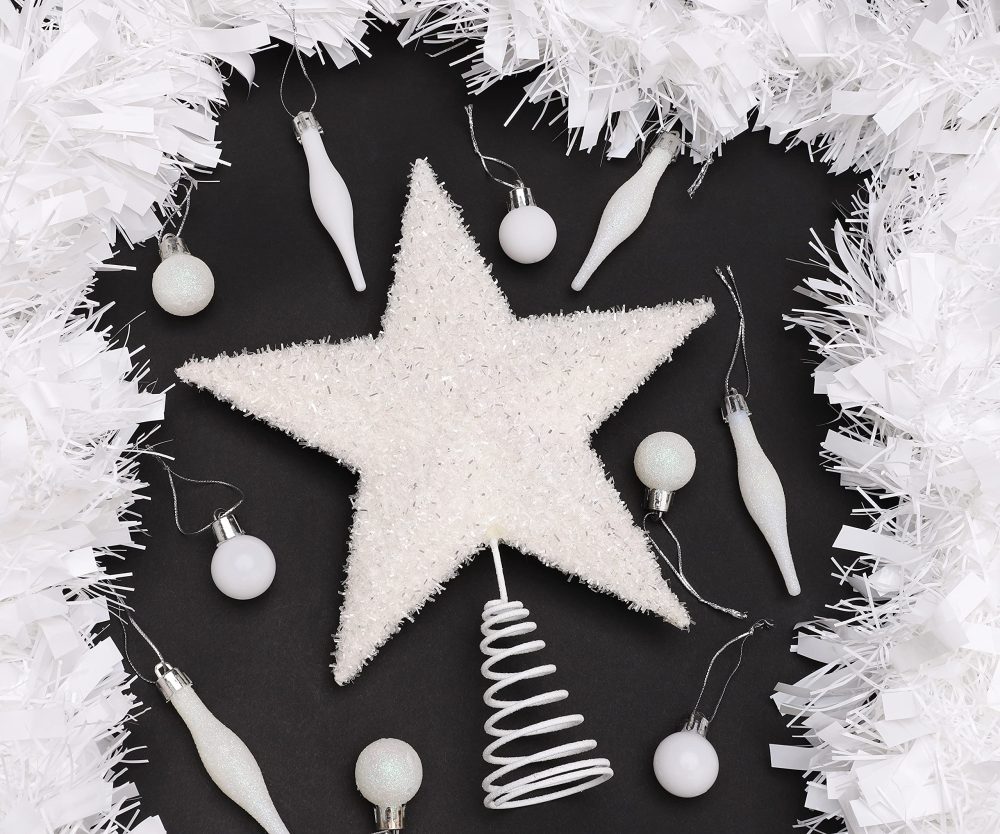 Christmas Concepts® 28cm Sparkly Tree Top Star - Luxury Christmas Decorations (White) - Image 7