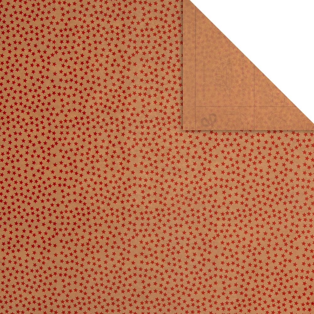 Hallmark Christmas Wrapping Paper, Pack of 6 Brown Kraft Gift Wrap, 3M Each, 3 Festive Designs, Stars, Snowflakes, Trees - Image 2