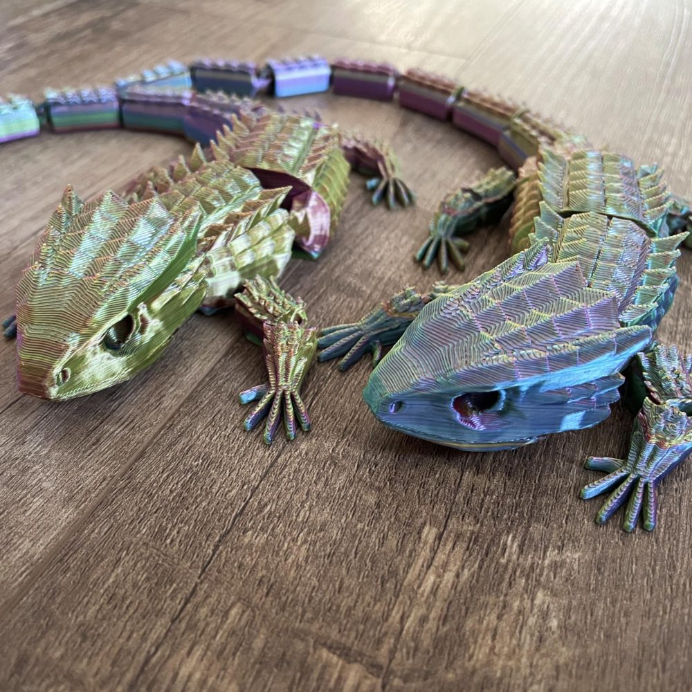 RJW Design Store – Large Reptile Colour Changing Fidget Toys, Bearded Dragon Fidget Pet – Colour-Changing Fidget Toy Set Stress Relief Lizard – Calming Gift Idea for Imagination, Play & Entertainment - Image 7