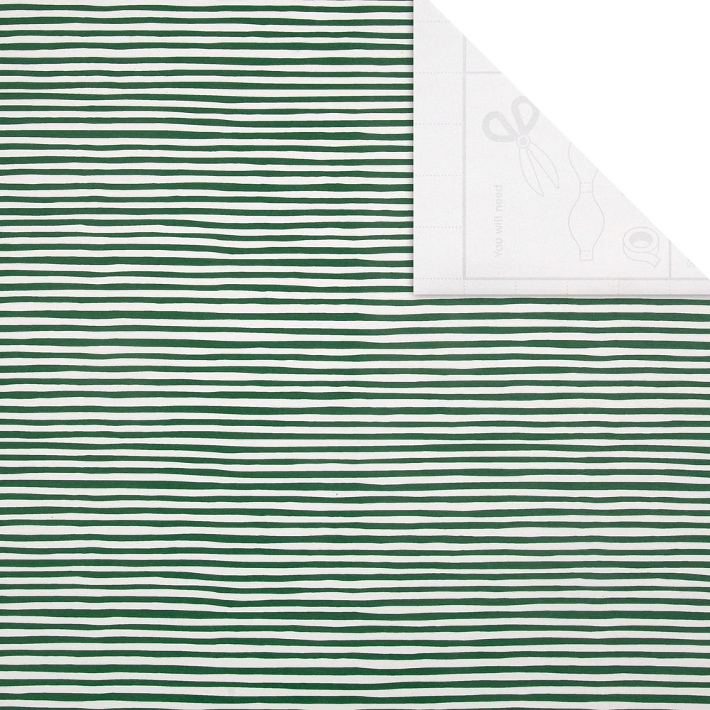 Hallmark Christmas Gifting Compendium, 3 Pack Wrapping Paper, 2M Each, 6 Gift Tags, 2 Raffia Ribbons, Rustic, Green, White Compendium Pack - Image 4