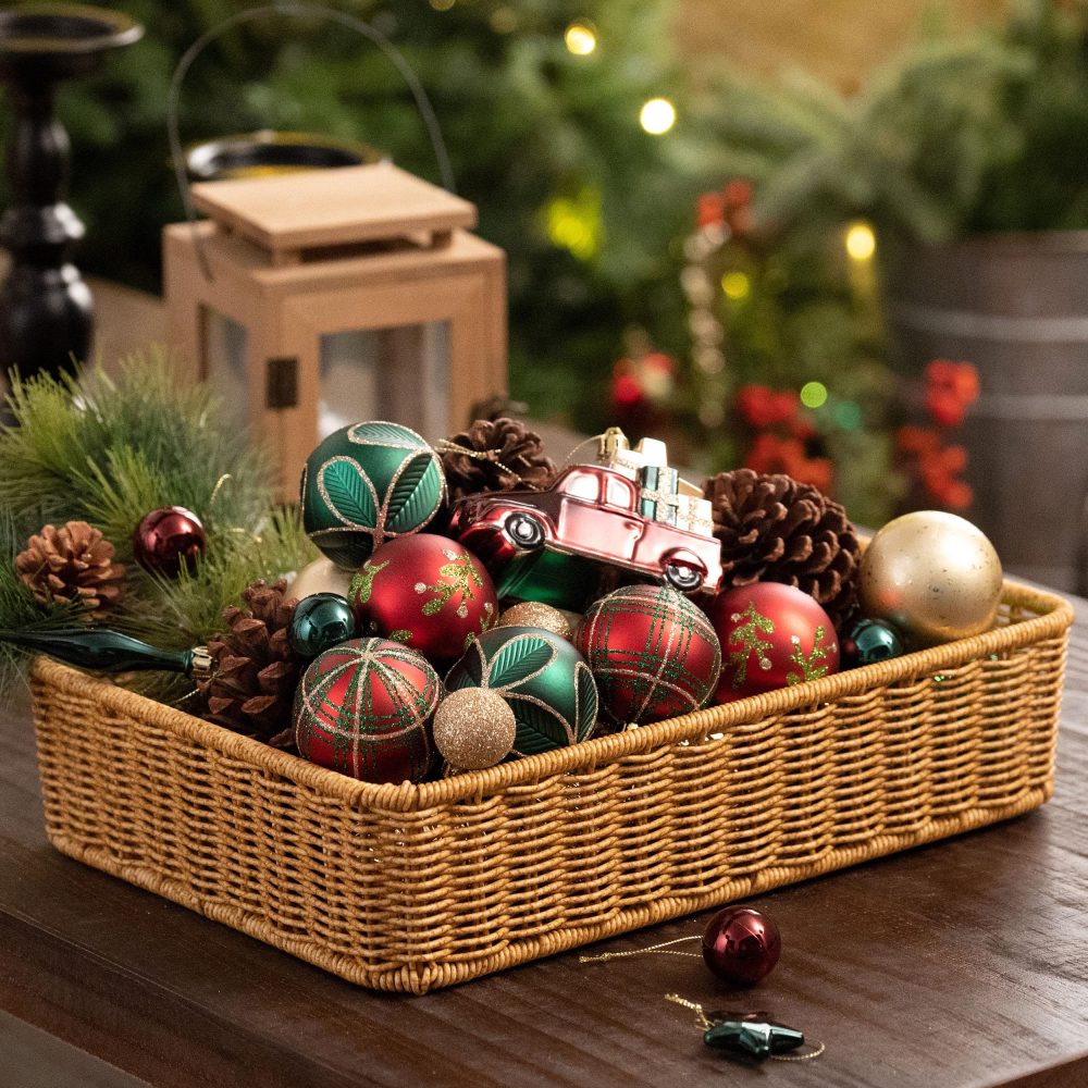 Valery Madelyn Christmas Baubles for Traditional Christmas Tree Decorations,70pcs Red Green Gold Shatterproof Ball Ornaments, Hanging Gifts, House Shape Packing - Image 6