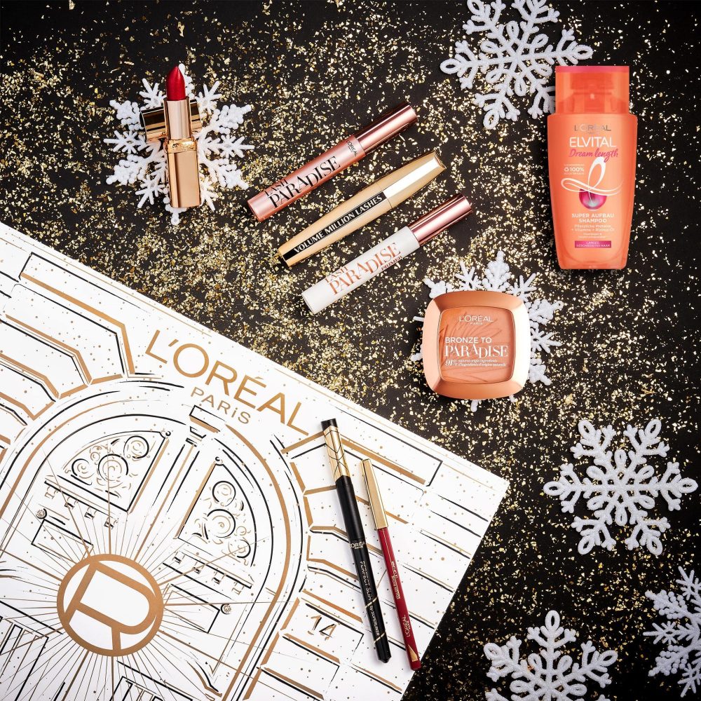 L'Oréal Paris Advent Calendar 2022, with Various Cosmetics Behind 24 Doors, A New Beauty Product Every Day for Christmas, Pack of 1 - Image 3