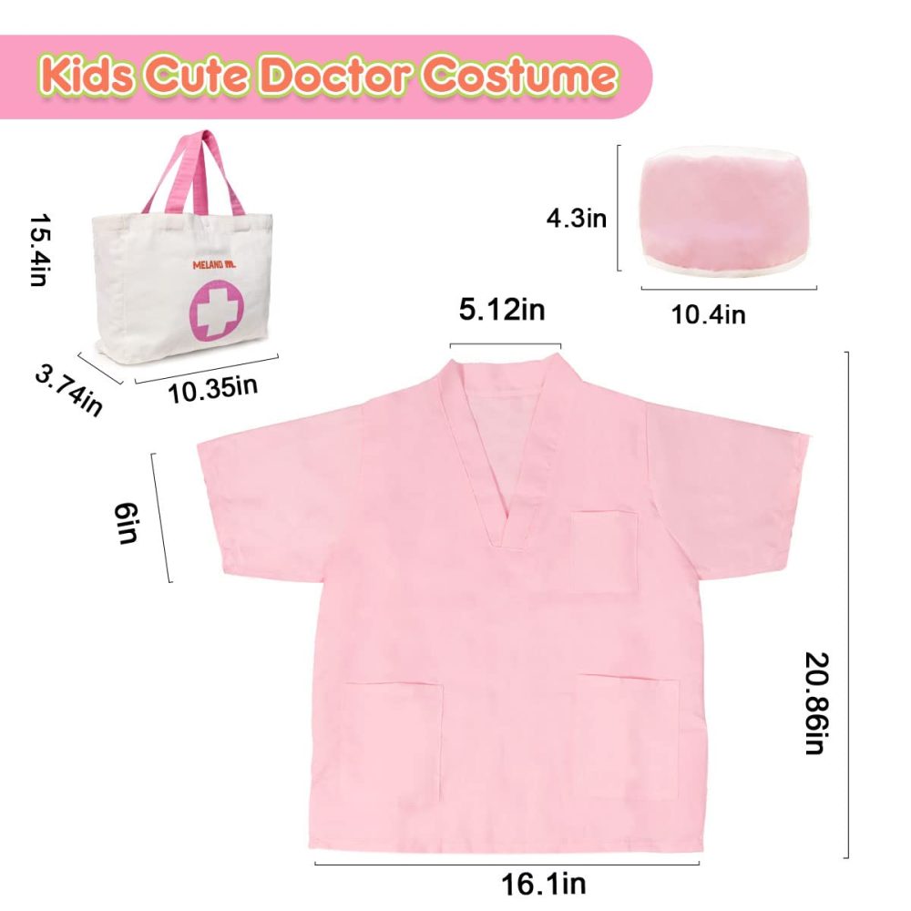 MELAND Doctors Set for Kids - Children Pet Vet Care Play Set with Doctor Costume, Plush Dog, Pretend Role Play Medical Kit Toys Gifts for 3 4 5 6 Year Old Toddlers - Image 4