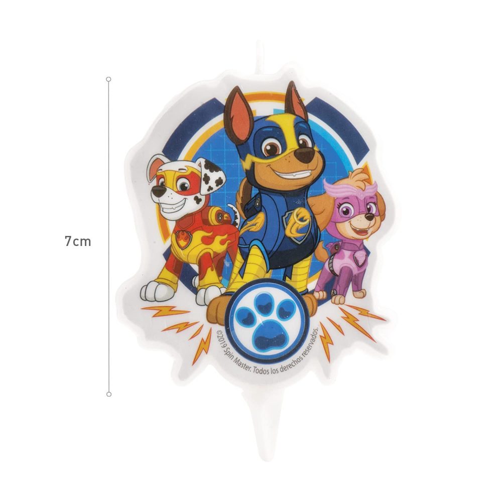 Dekora - 346226 Chase, Skye, Marshall 2D Paw Patrol Birthday Candle - Image 4