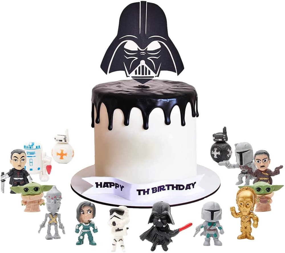 14 PCS Star Wars Cake Toppers Cute Toys Birthday Gift Set - Image 2