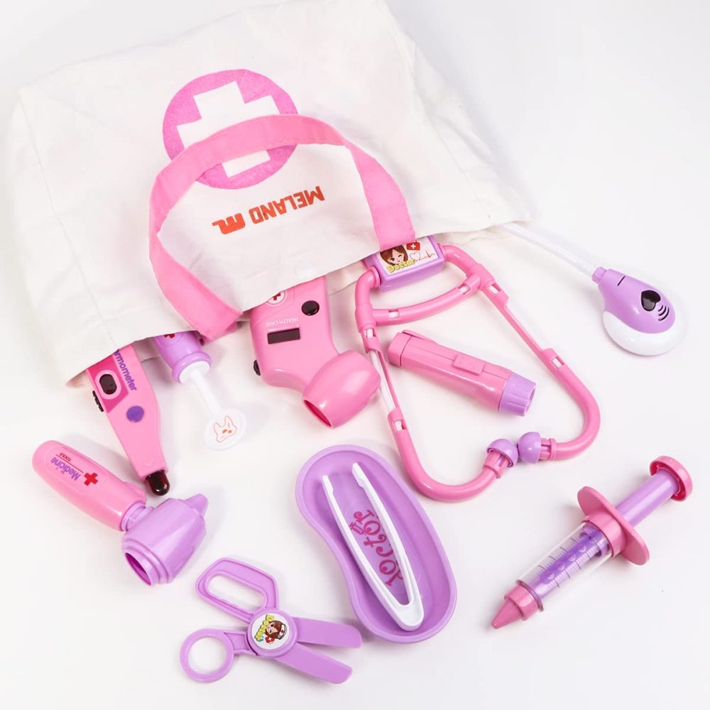 MELAND Doctors Set for Kids - Children Pet Vet Care Play Set with Doctor Costume, Plush Dog, Pretend Role Play Medical Kit Toys Gifts for 3 4 5 6 Year Old Toddlers - Image 3